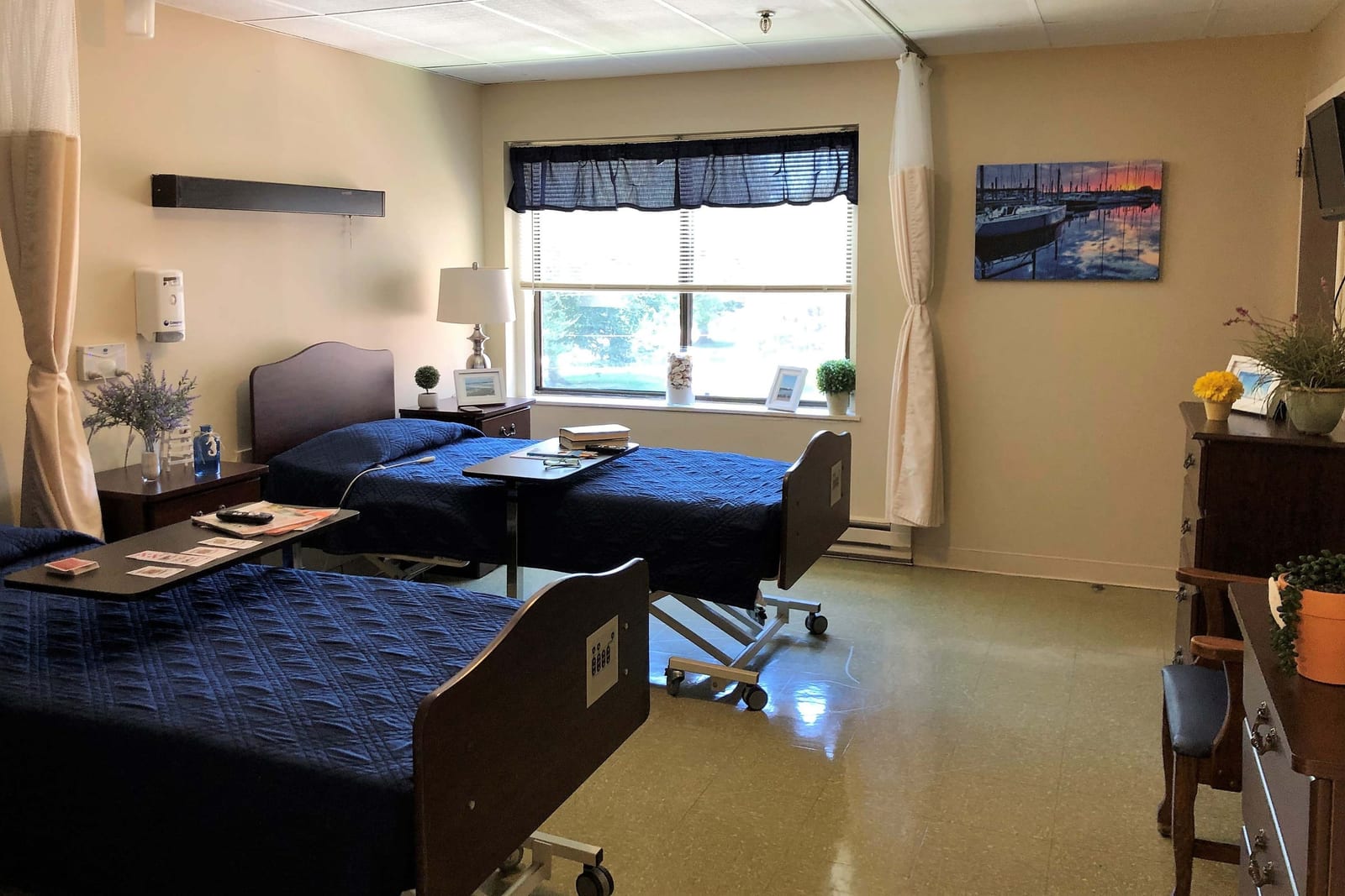 Resident room at Advinia Care Newport