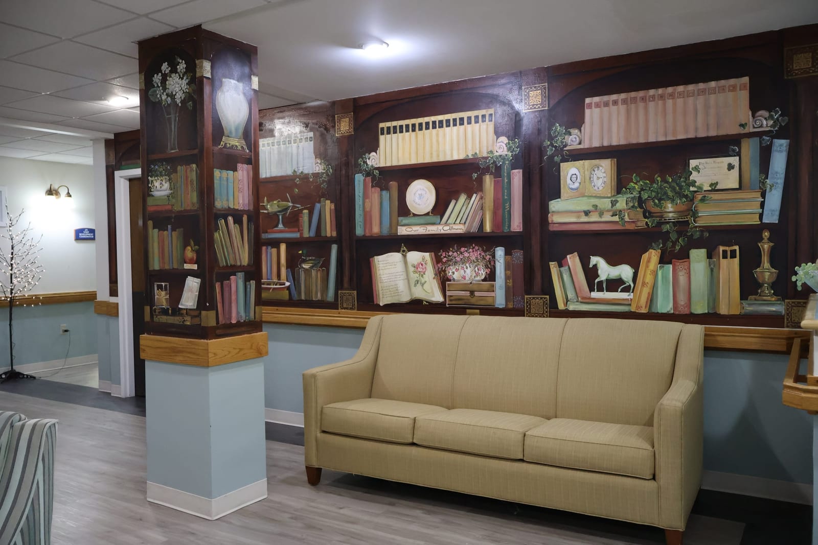 Family lounge at Advinia Care Newton-Wellesley