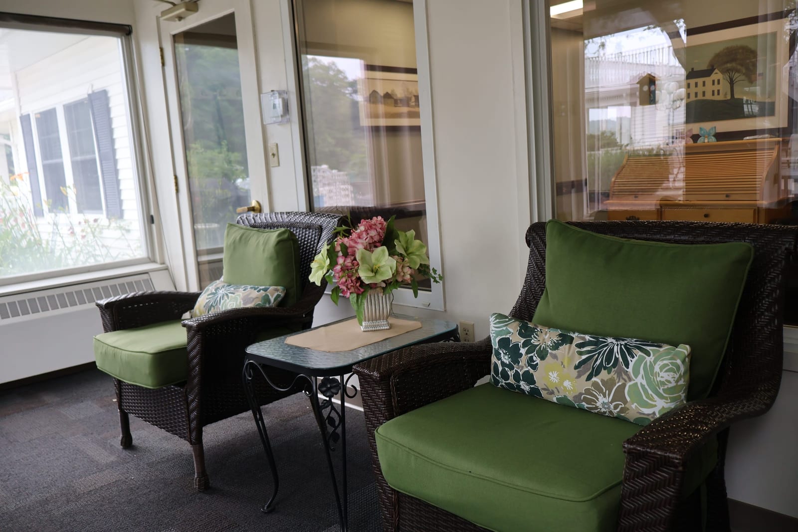 Sunroom lounge at Advinia Care Northbridge